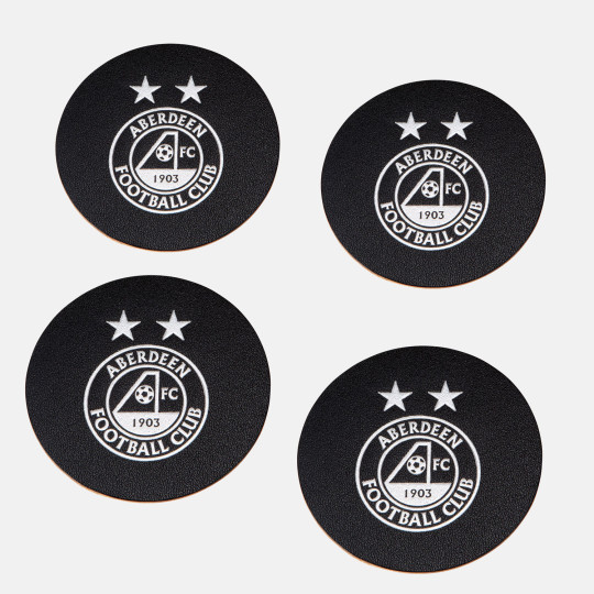 AFC LEATHER COASTERS - 4 PACK