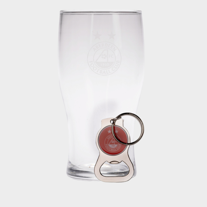 DONS PINT GLASS & BOTTLE OPENER SET