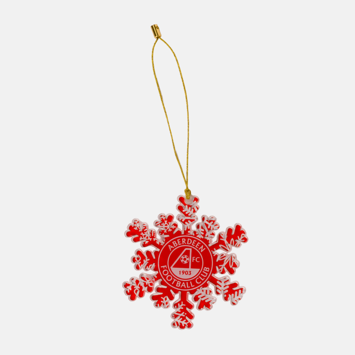 AFC SNOWFLAKE TREE DECORATION