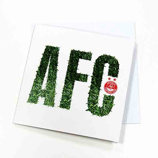 AFC GRASS CUTOUT GREETING CARD